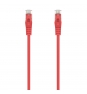 AISENS Cable de Red Latiguillo RJ45 LSZH Cat.6A 500 Mhz UTP AWG24, Rojo, 1.5M