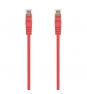 AISENS Cable de Red Latiguillo RJ45 LSZH Cat.6A 500 Mhz UTP Awg24, Rojo, 25CM