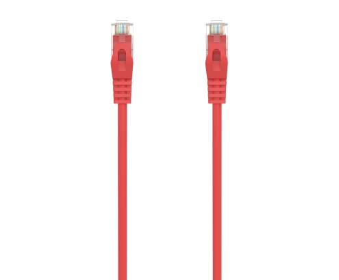 AISENS Cable de Red Latiguillo RJ45 LSZH Cat.6A 500 Mhz UTP Awg24, Rojo, 25CM