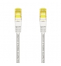 AISENS Cable De Red Latiguillo RJ45 LSZH Cat.7 600 MHz S/FTP PIMF AWG26, Blanco, 25 cm