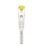 AISENS Cable De Red Latiguillo RJ45 LSZH Cat.7 600 MHz S/FTP PIMF AWG26, Blanco, 25 cm