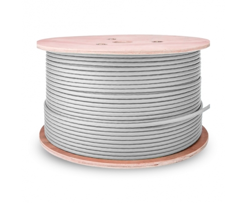 AISENS Cable de Red RJ45 Cat.6 UTP Rigido AWG23 CCA (Aleacion), Gris, 500m