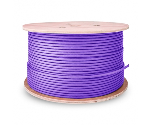 AISENS Cable de Red RJ45 LSZH Cat.6 UTP Rigido AWG23 CCA (Aleacion), Violeta, 305M