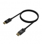 AISENS Cable DISPLAYPORT V1.2 4K@60Hz, DP/M-DP/M, Negro, 0.5M