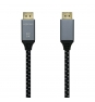 Aisens Cable Displayport V1.4 8k 60hz macho a macho 2m gris negro 