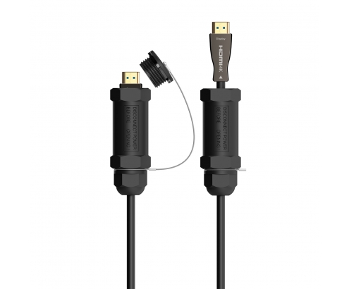 AISENS Cable HDMI V2.1 AOC con Armadura Ultra Alta Velocidad / Hec 8K@60Hz 4K@120Hz 4:4:4 48Gbps, A/M-A/M, Negro, 20M