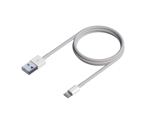 AISENS Cable Lightning A USB 2.0, Lightning/M-USB A/M, Blanco, 0.5 m