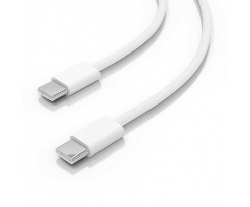 AISENS Cable USB 2.0 3A 60W Apple, tipo USB-C/M-USB-C/M, Blanco, 2.0m