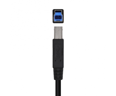 AISENS Cable USB 3.0 Impresora Tipo A/M-B/M, Negro, 3.0m