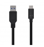 AISENS Cable USB 3.1 Gen 2 10 Gbps 3 A, Tipo C/M-A/M, Negro, 1.5m