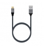 AISENS Cable USB 3.1 Gen2 Aluminio 10Gbps 3A, Tipo USB-C/M-A/M, Gris, 0.5M