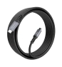 AISENS Cable USB 3.2 Gen1 Aluminio 5Gbps 4K@60Hz 3A 60W E-Mark, Tipo USB-C/M-USB-C/M, Negro, 10M