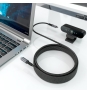 AISENS Cable USB 3.2 Gen1 Aluminio 5Gbps 4K@60Hz 3A 60W E-Mark, Tipo USB-C/M-USB-C/M, Negro, 10M