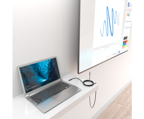 AISENS Cable USB 3.2 Gen1 Aluminio 5Gbps 4K@60Hz 3A 60W E-Mark, Tipo USB-C/M-USB-C/M, Negro, 10M