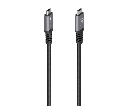 AISENS Cable USB 3.2 Gen1 Aluminio 5Gbps 4K@60Hz 3A 60W E-Mark, Tipo USB-C/M-USB-C/M, Negro, 7.0M
