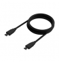 AISENS Cable USB 3.2 Gen2x2 20Gbps 8k@30Hz 5A 100W E-Marker, Tipo USB-C/M-USB-C/M, Negro, 2.0m