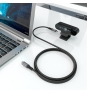 AISENS Cable USB 3.2 Gen2x2 Aluminio 20Gbps 8K@30Hz 5A 100W E-Mark, Tipo USB-C/M-USB-C/M, Negro, 3.0m