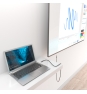 AISENS Cable USB4 Gen3x2 Aluminio 40Gbps 8K@60Hz 5A 48V 240W E-Mark, Tipo USB-C/M-USB-C/M, Negro, 1.0m