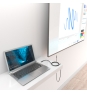 AISENS Cable USB4 Gen3x2 Aluminio 40Gbps 8K@60Hz 5A 48V 240W E-Mark, Tipo USB-C/M-USB-C/M, Negro, 2.0m