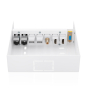 AISENS Caja de Conexiones VGA+Jack 3.5+2xHDMI+2xUSB-B+2xRJ45 Cat.6A STP, Blanco