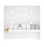 AISENS Caja de Conexiones VGA+Jack 3.5+2xHDMI+2xUSB-B+2xRJ45 Cat.6A STP, Blanco