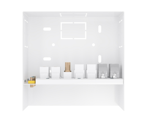 AISENS Caja de Conexiones VGA+Jack 3.5+2xHDMI+2xUSB-B+2xRJ45 Cat.6A STP, Blanco