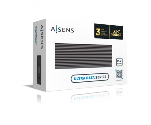 AISENS Caja Externa M.2 (NGFF) ASM2-023GR NVMe A USB3.2 Gen2, Gris