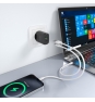 AISENS Cargador GaN 30W, 1xUSB-C PD3.0 QC4.0, 1xUSB-A QC3.0, Negro