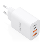 AISENS Cargador GaN 32W, 2xUSB-C PD3.0, 2xUSB-A, Blanco