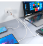 AISENS Cargador GaN 32W, 2xUSB-C PD3.0, 2xUSB-A, Blanco