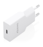 AISENS Cargador Ultra Delgado GaN 25W, 1xUSB-C PD3.0, Blanco