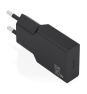AISENS Cargador Ultra Delgado GaN 30W, 1xUSB-C PD3.0, Negro