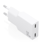 AISENS Cargador Ultra Delgado GaN 30W, 2xUSB-C PD3.0, Blanco