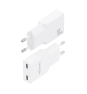 AISENS Cargador Ultra Delgado GaN 30W, 2xUSB-C PD3.0, Blanco