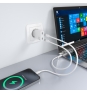 AISENS Cargador Ultra Delgado GaN 30W, 2xUSB-C PD3.0, Blanco