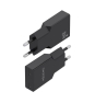 AISENS Cargador Ultra Delgado GaN 30W, 2xUSB-C PD3.0, Negro
