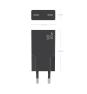 AISENS Cargador Ultra Delgado GaN 30W, 2xUSB-C PD3.0, Negro