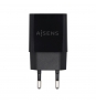 AISENS Cargador USB 10W Alta Eficiencia, 5V/2A, Negro 