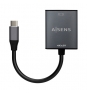 AISENS Conversor Aluminio USB-C A HDMI 4K@30Hz, USB-C/M-HDMI/H, Gris, 15cm