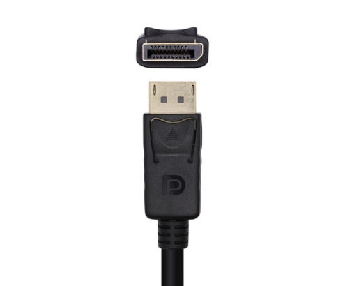 AISENS Conversor DisplayPort V1.2 A VGA/DVI/HDMI, DP 1.2/M-VGA/H-DVI/H-HDMI/H 4K, Negro, 15cm