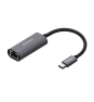 AISENS Conversor USB3.1 Gen1 USB-C A Ethernet Gigabit 10/100/1000 Mbps, Gris, 15cm