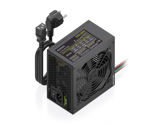 AISENS Fuente Alimentacion ATX 500W con Cable de Alimentacion OEM, Negra