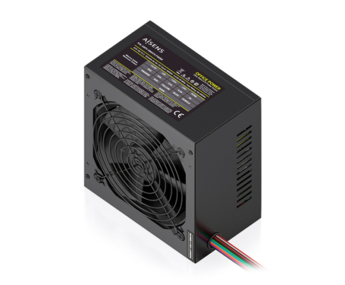 AISENS Fuente Alimentacion ATX 500W con Cable de Alimentacion OEM, Negra