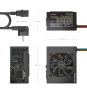 AISENS Fuente Alimentacion SFX 500W con Cable de Alimentacion OEM, Negra