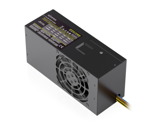 AISENS Fuente Alimentacion TFX 500W con Cable de Alimentacion OEM, Negra
