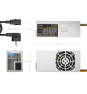 AISENS Fuente Alimentacion TFX 500W con Cable de Alimentacion OEM, Plata