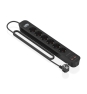 AISENS Regleta de Enchufes Multifuncion con 6 Tomas + Cargador PD3.0 20W 2xUSB-C, 2xUSB-A, 1.4m, Negro
