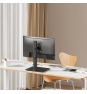 AISENS Soporte de Mesa Con Peana Eco Giratorio e Inclinable para Monitor/TV 12kg de 17-34, Negro