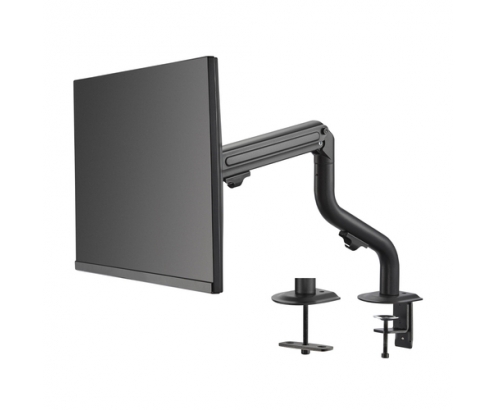 AISENS Soporte De Mesa Eco Contrapeso Giratorio E Inclinable Para Monitor/TV 8kg (3 Pivotes, 1 Brazo) De 17-32, Negro