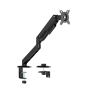 AISENS Soporte de Mesa Eco Contrapeso Giratorio e Inclinable para Monitor/TV 9kg (3 Pivotes, 1 Brazo) de 17-32, Negro